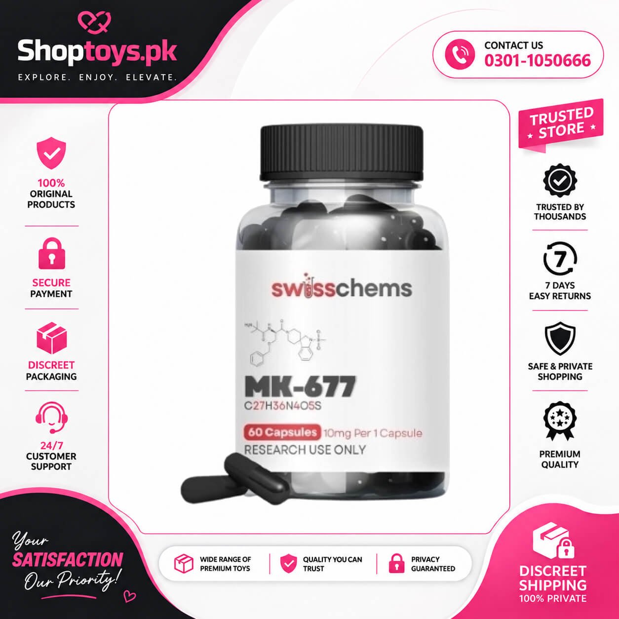 MK-677 (Ibutamoren) 600mg Capsule In Pakistan