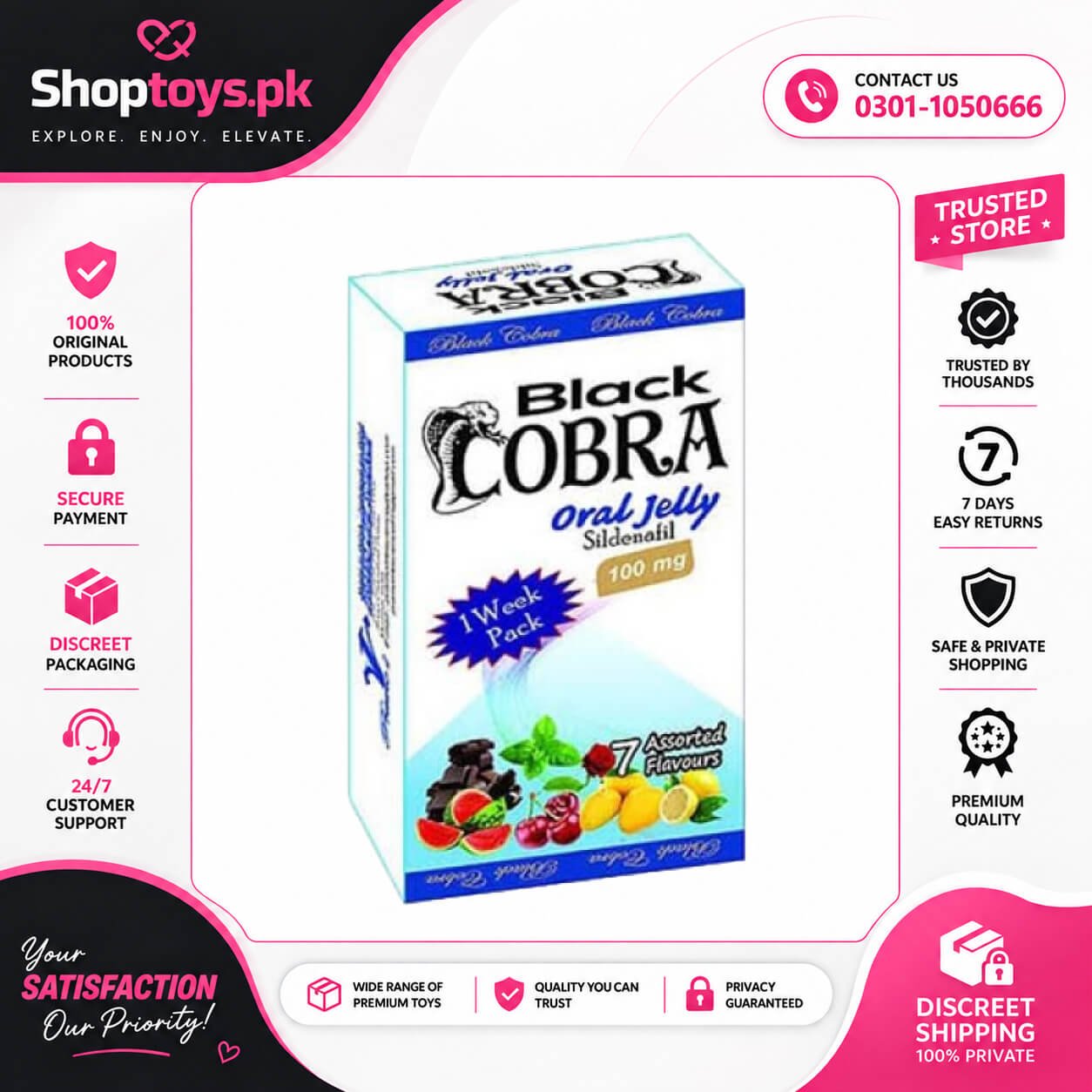 Black Cobra Oral Jelly in Pakistan