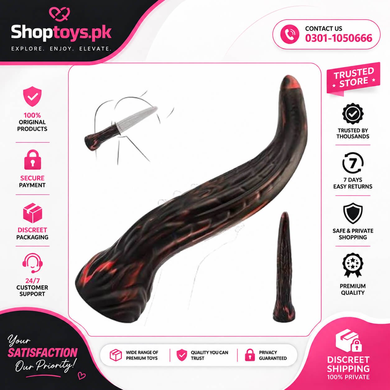 Long Anal Plug Dildo Feels Like Skin Huge Fantasy Dildo In Pakistan