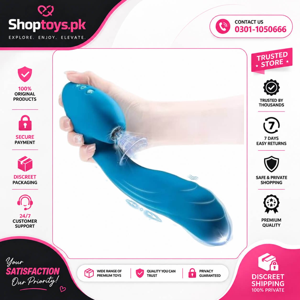 All in one Vibrator Dildo Sex Toys In Pakistan