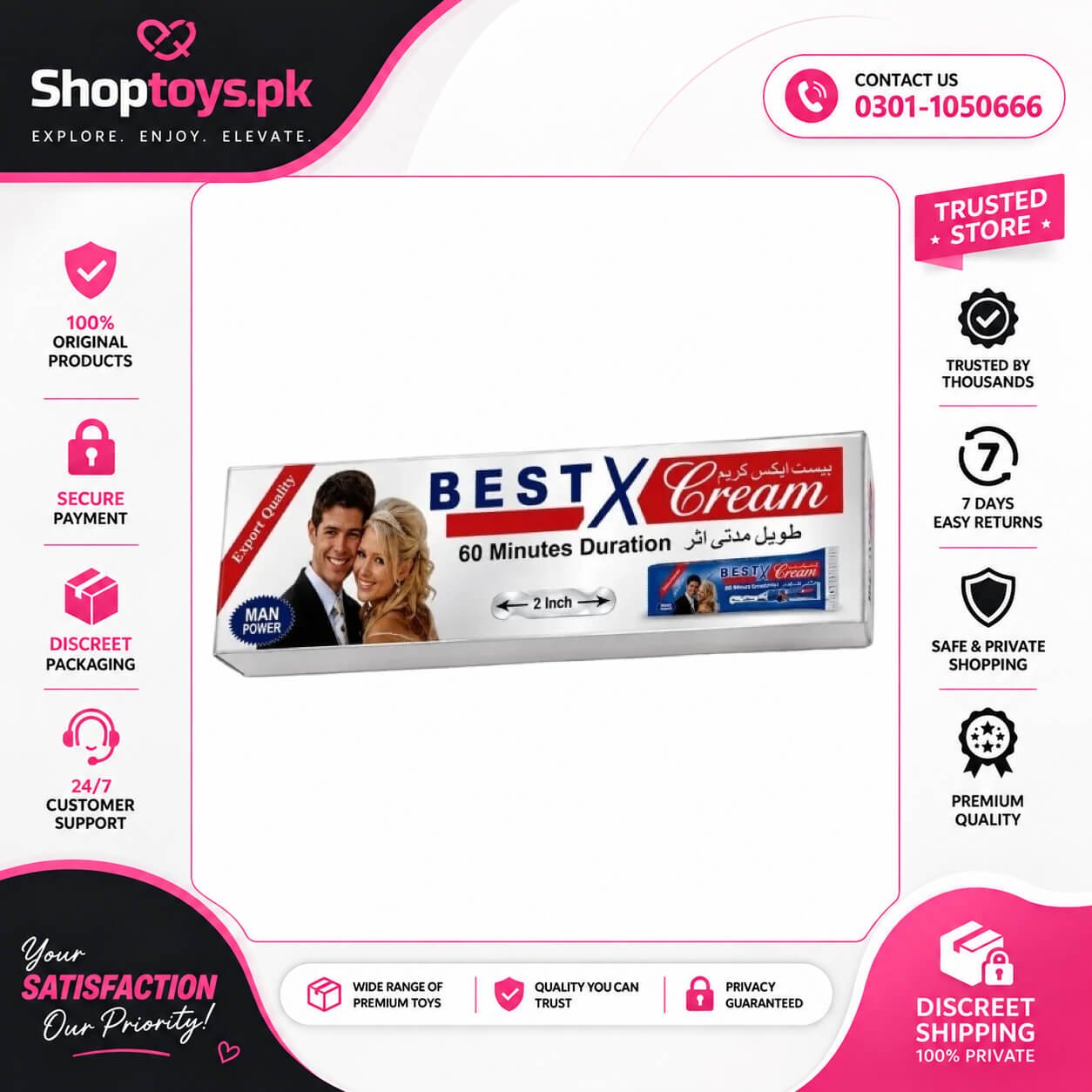 Best X Delay Sex Timing Cream Price in Pakistan