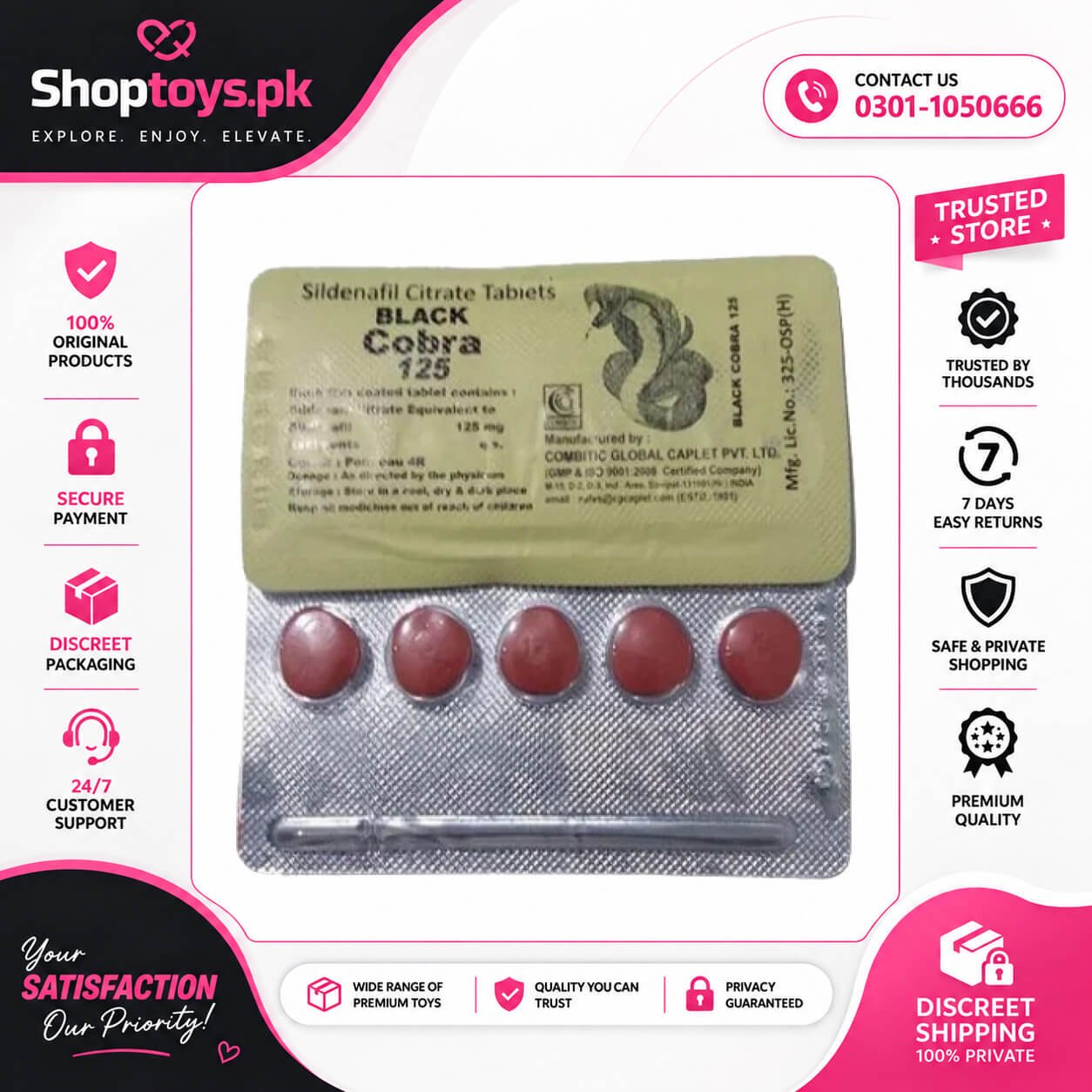 Black Cobra 125 Mg Tablets In Pakistan