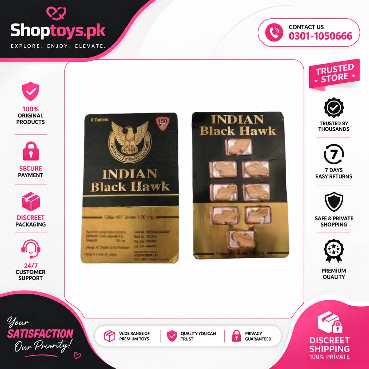 Indian Black Hawk Tablets in Pakistan