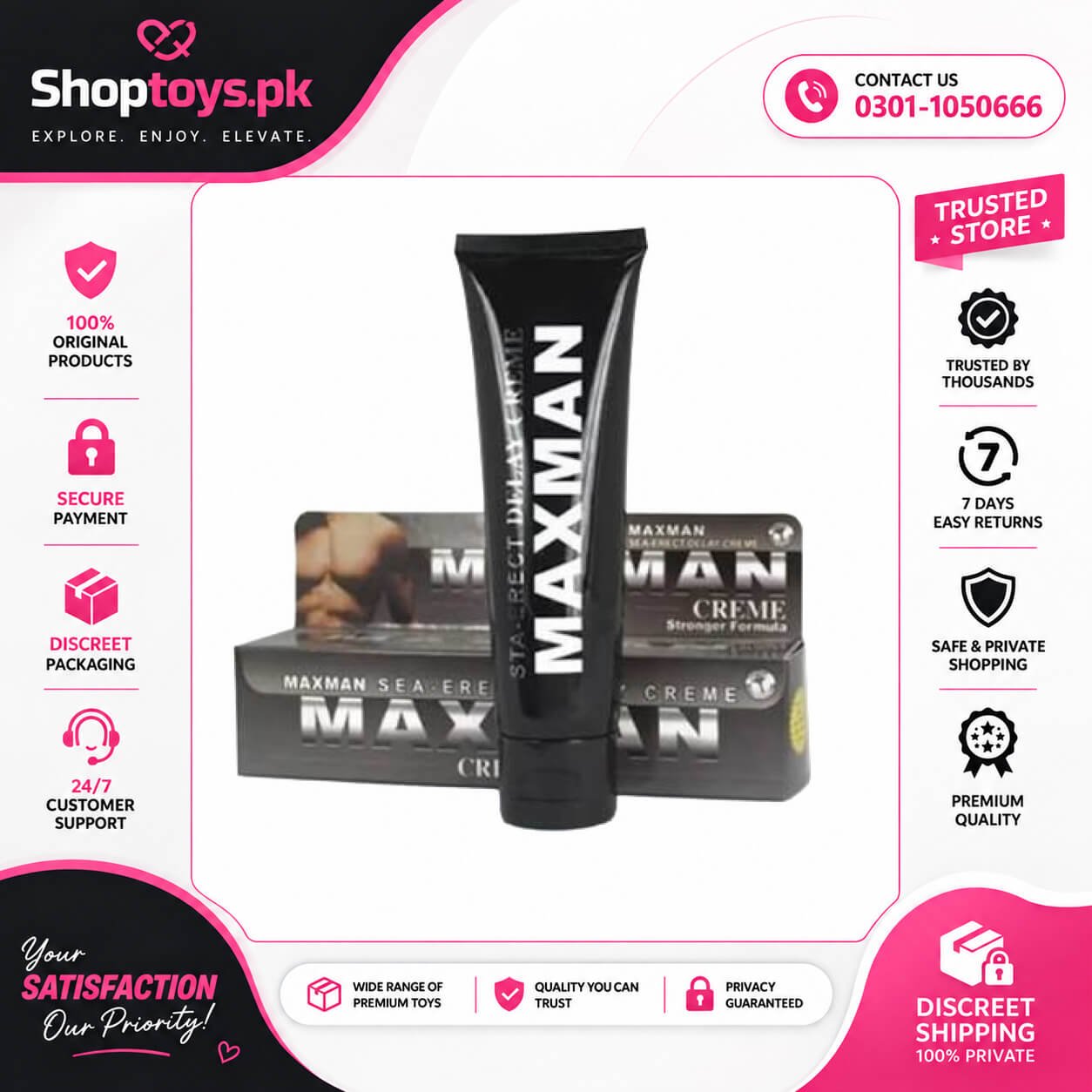 Original Maxman Delay Cream In Pakistan