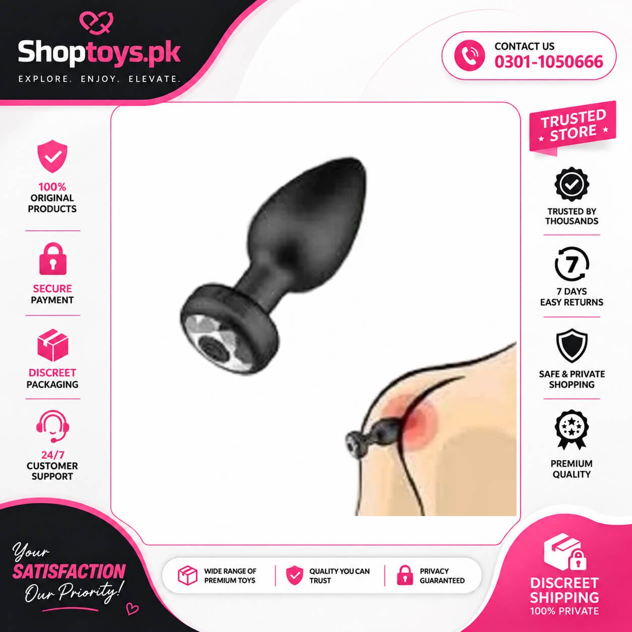 Remote Control Vibrating Butt Plugs In Pakistan