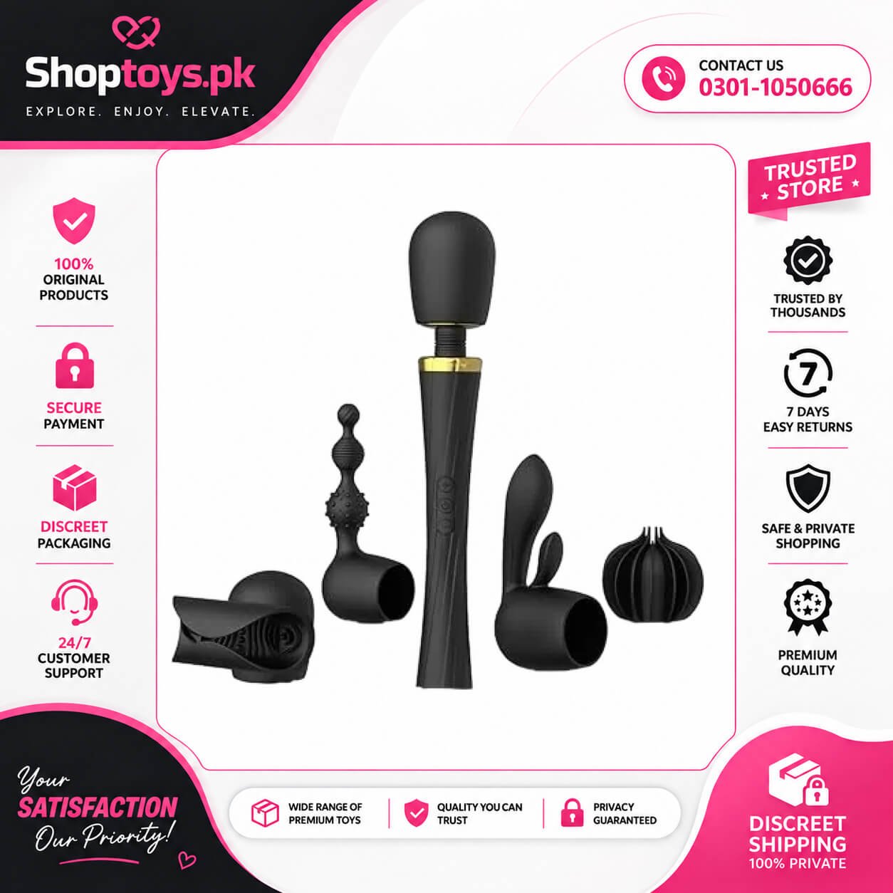 Vibrator Wand Kit Couple Sex Toys In Pakistan