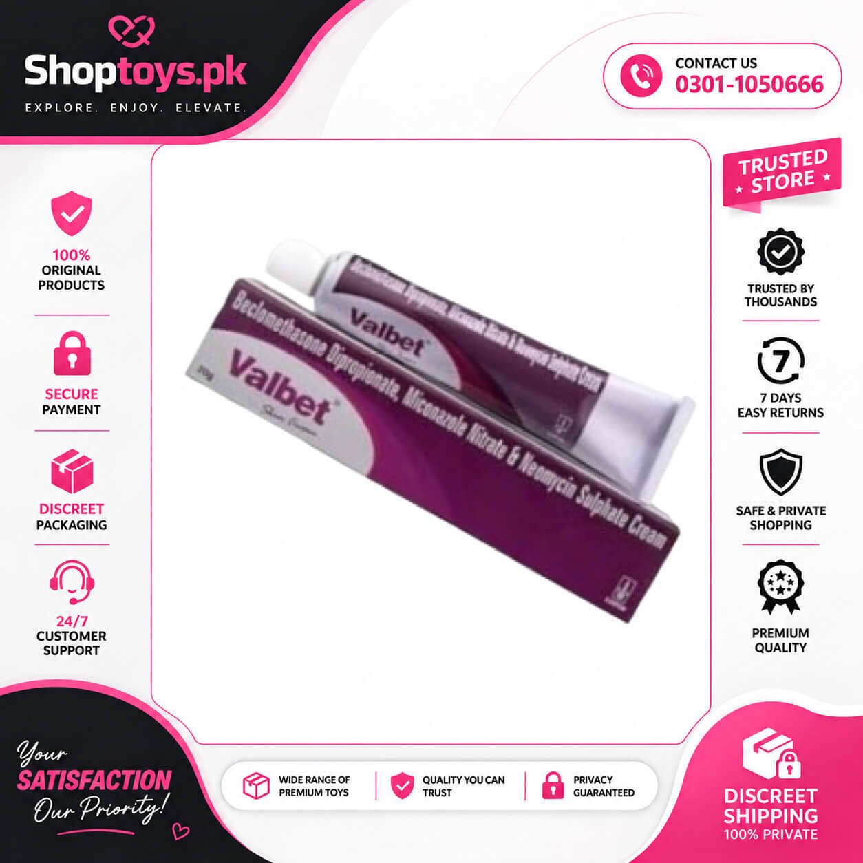 Valbet Skin Cream 20gm In Pakistan