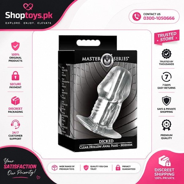 Master Series Clear View Hollow Anal Plug In Pakistan