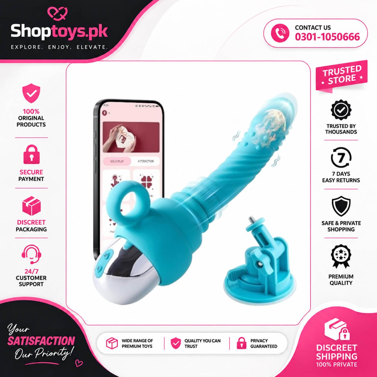 Dildo Vibrator Sex Toys Machine In Pakistan