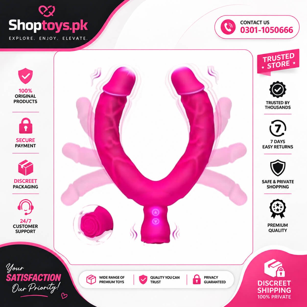 Double Dildo Lesbian Sex Toys 15.75