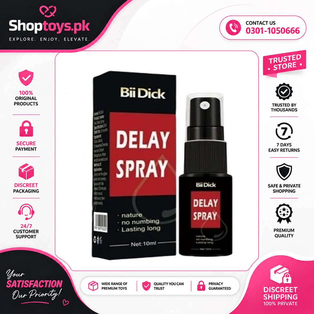 Bii Dick Delay Spray Price in Pakistan