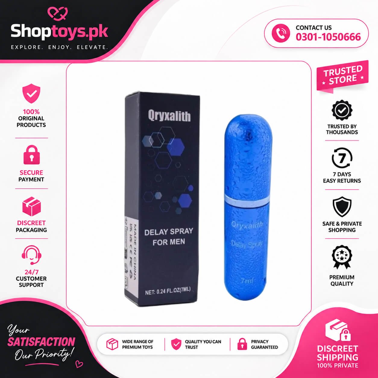 Qryxalith Delay Spray For Long Last Men In Pakistan
