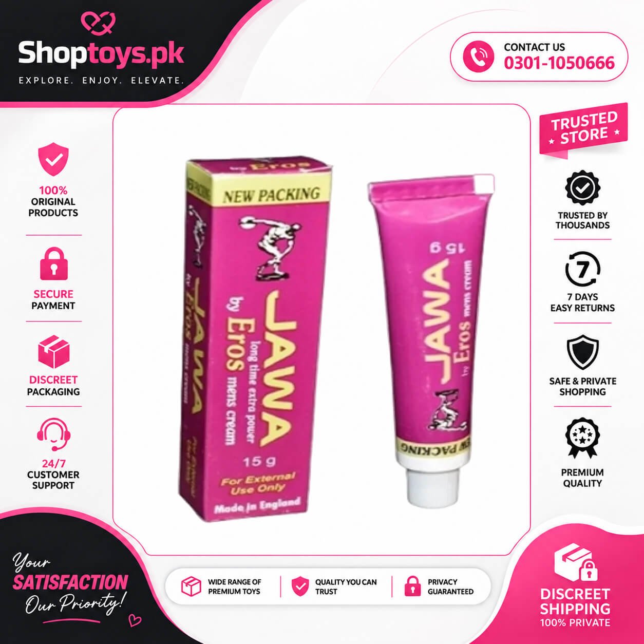 Jawa Long Time Delay Cream Price in Pakistan