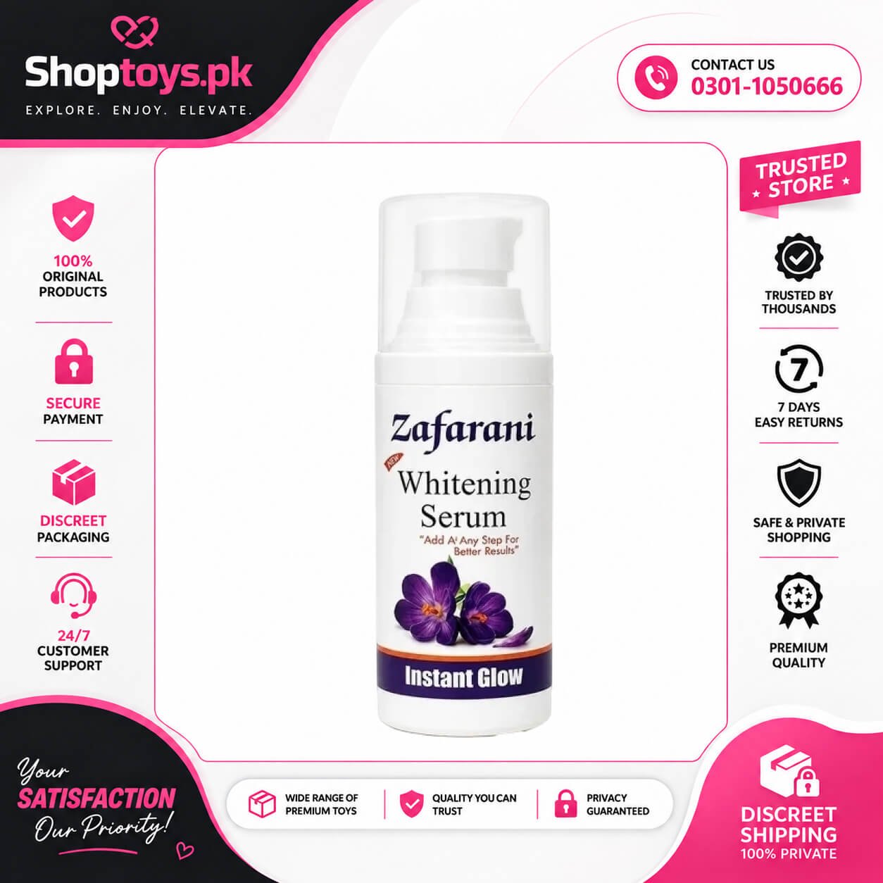Zafrani Whitening Serum In Pakistan