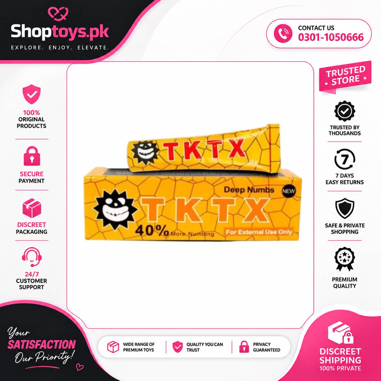 TKTX Delay Cream Price in Pakistan