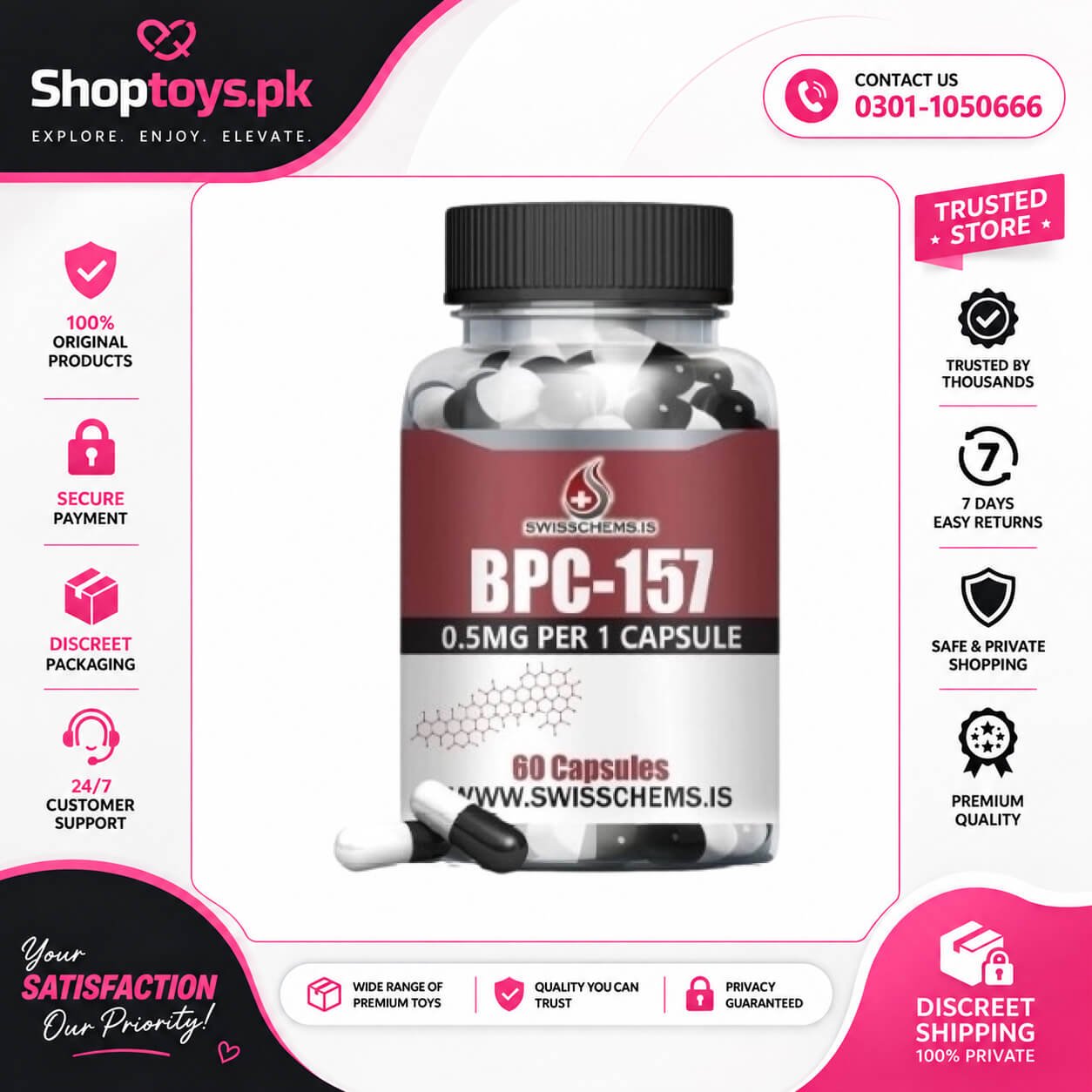 Swiss Chems Bpc-157 – Advanced Research Peptide In Pakistan