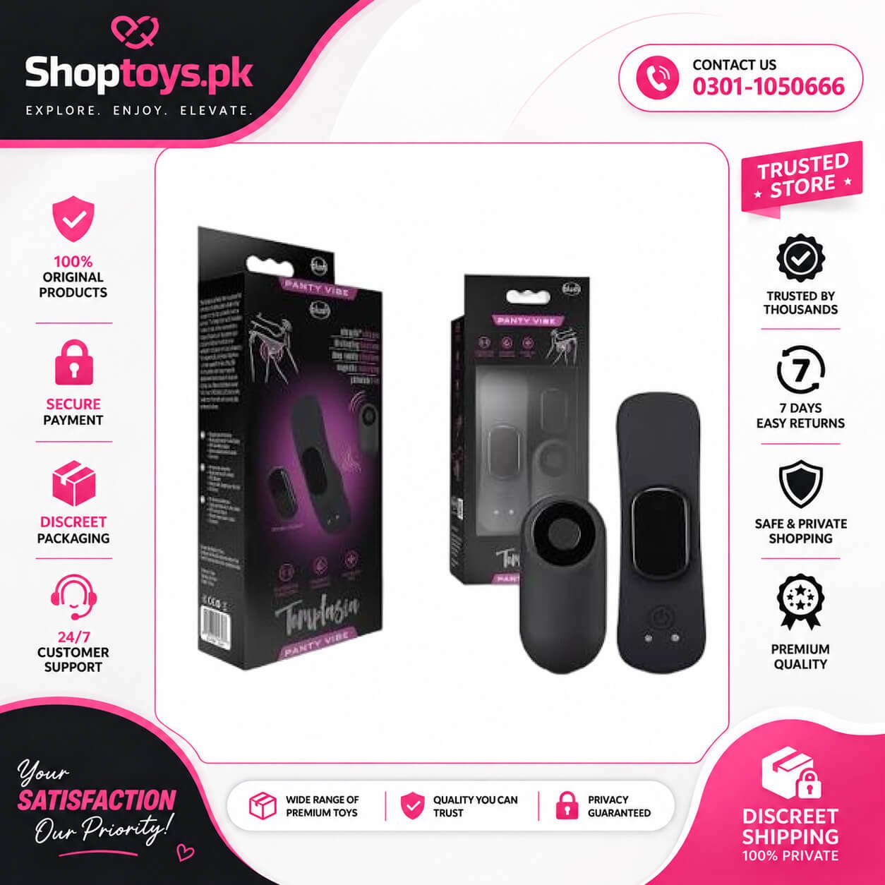 Blush Temptasia Remote Control Panty In Pakistan