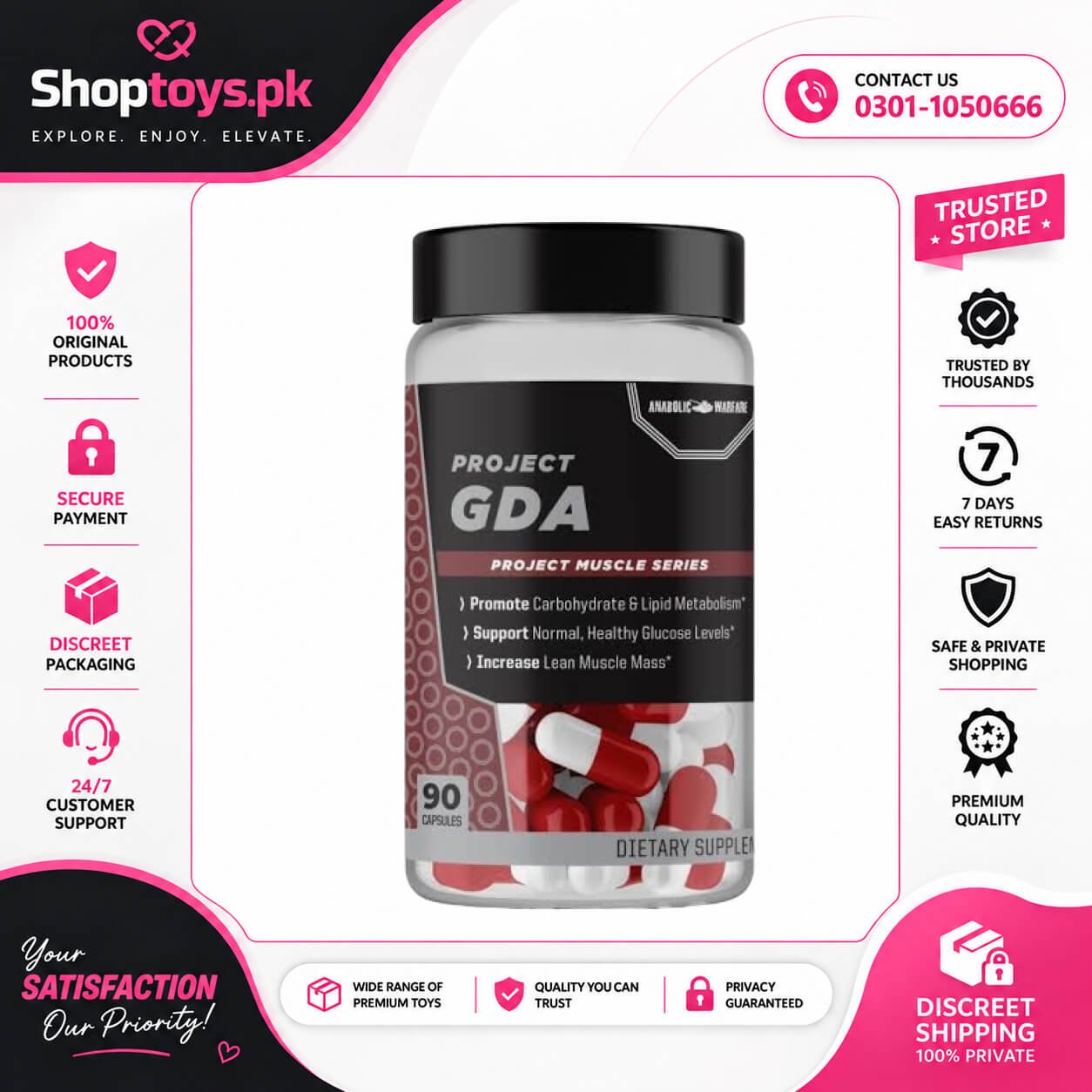 Anabolic Warfare Savage Series Gda Capsules In Pakistan