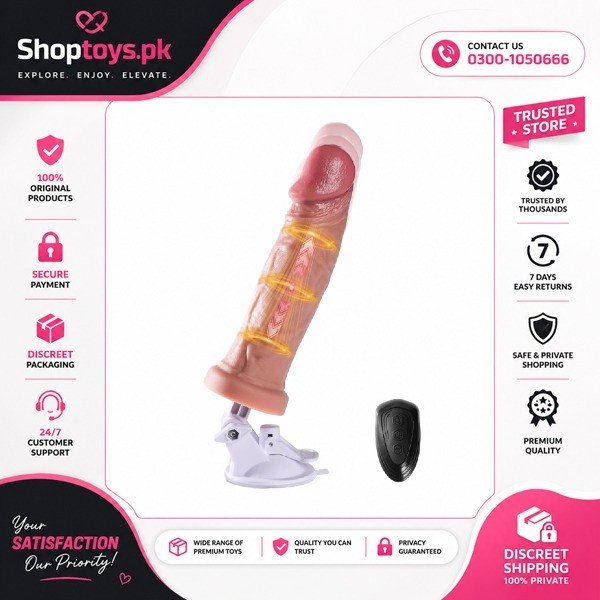 Thrusting Huge Thick Dildo Vibrator Control