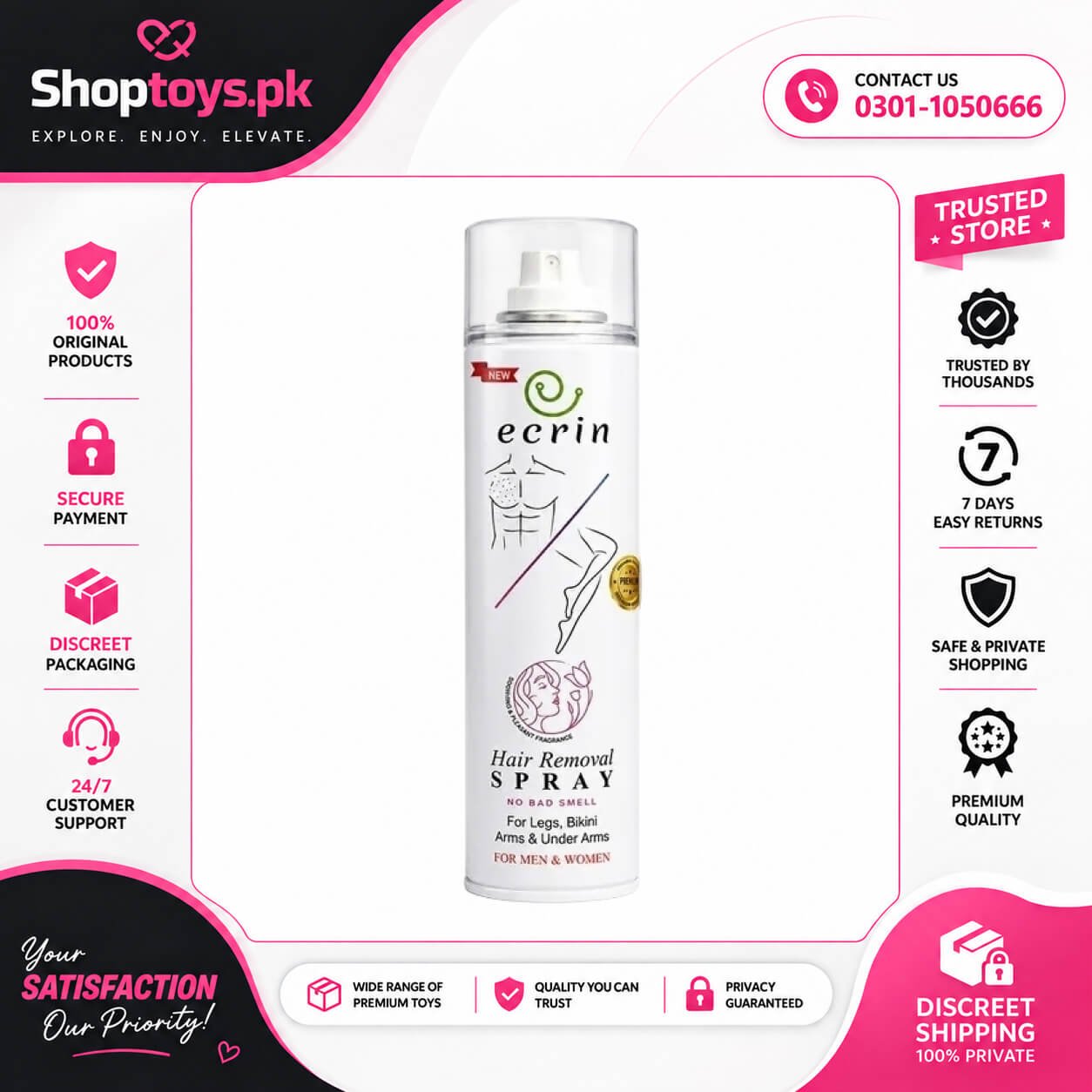 Ecrin Hair Removal Spray In Pakistan