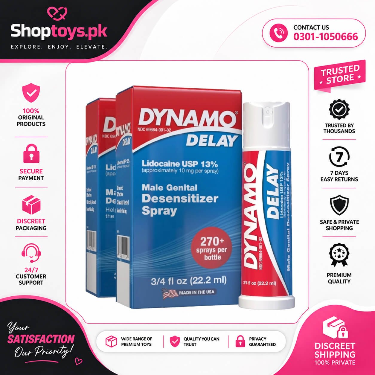 Dynamo Delay Spray For Men In Pakistan