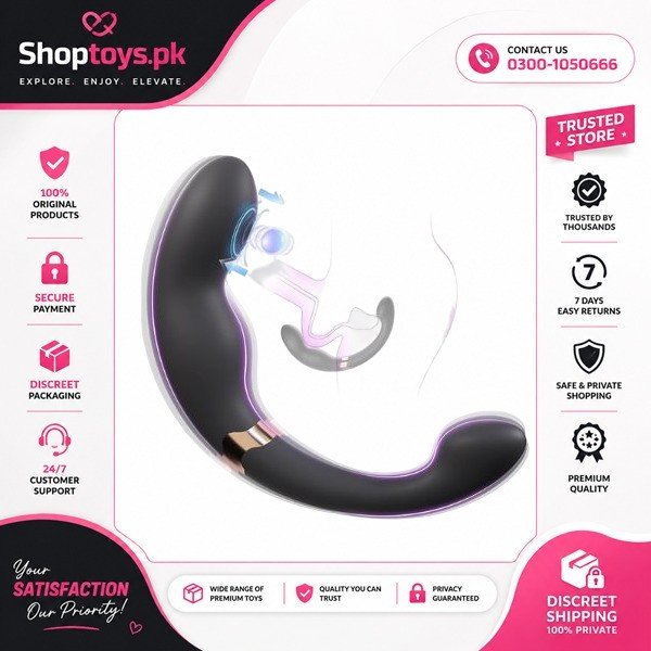 Dual-Ended Tapping Vibrating Prostate Massager Anal Sex Toys In Pakistan