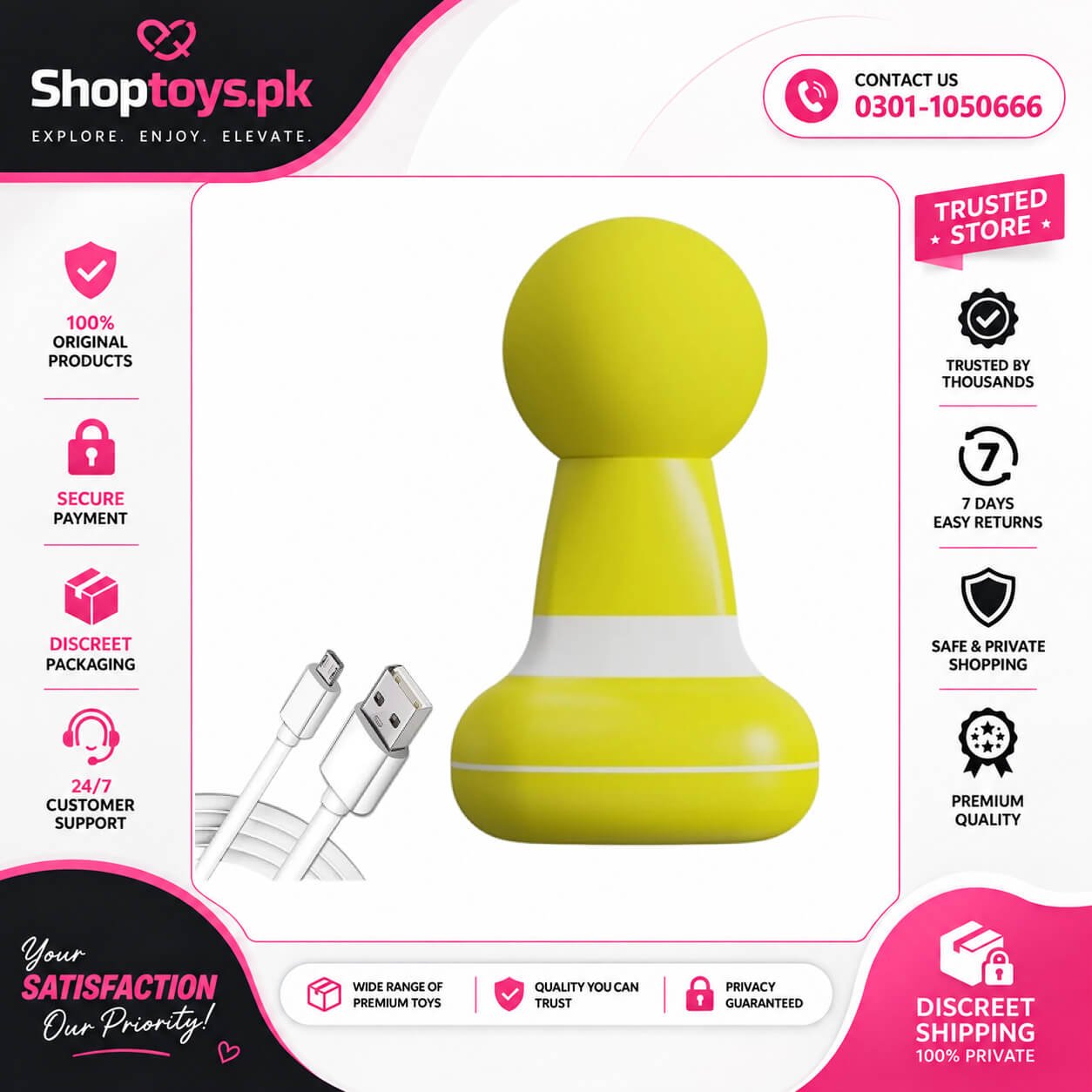 Aeveone Upgrade 2.0In*4.5In Mini Electric Handheld Massager Wand In Pakistan