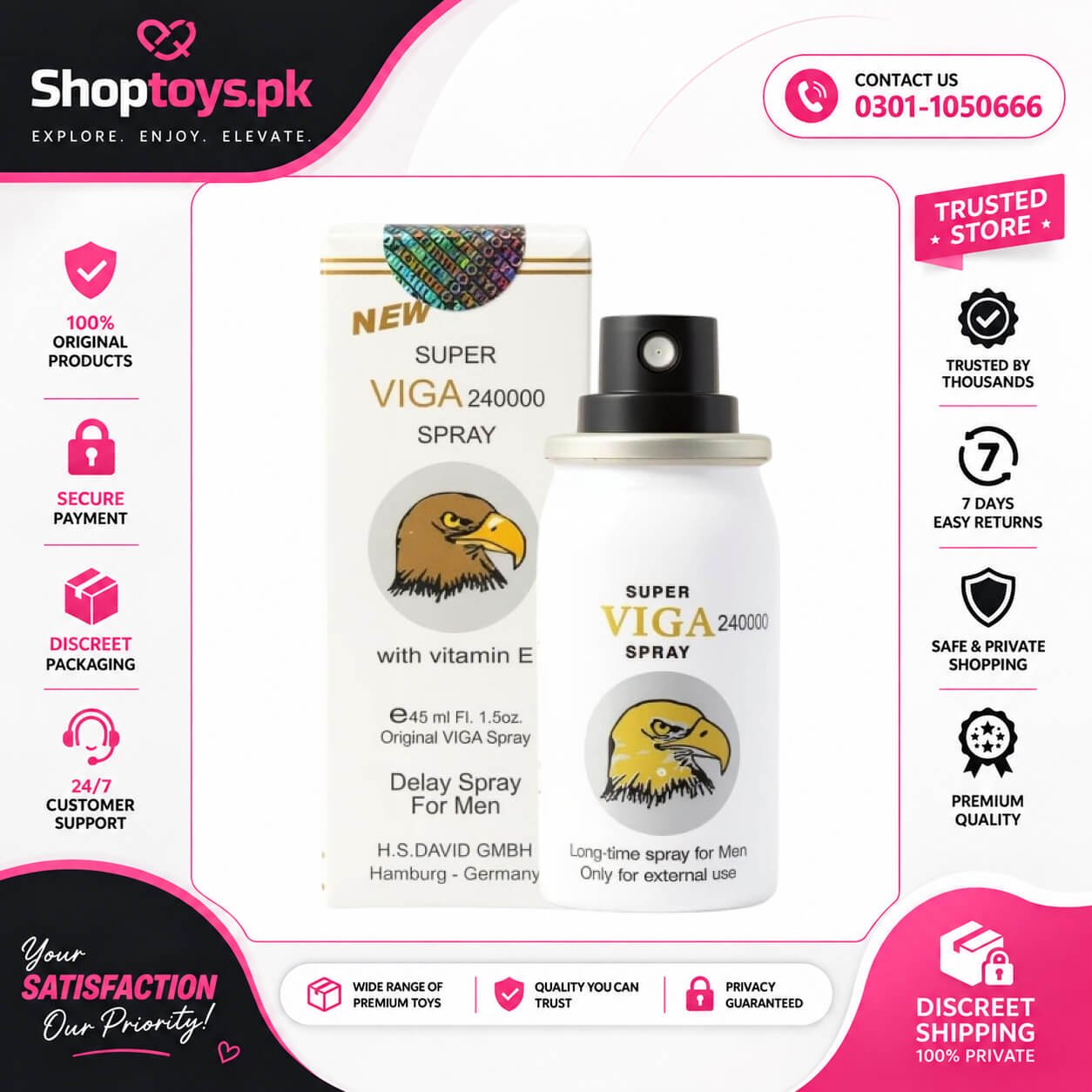 Delay Spray Viga 24000 (45Ml) In Pakistan