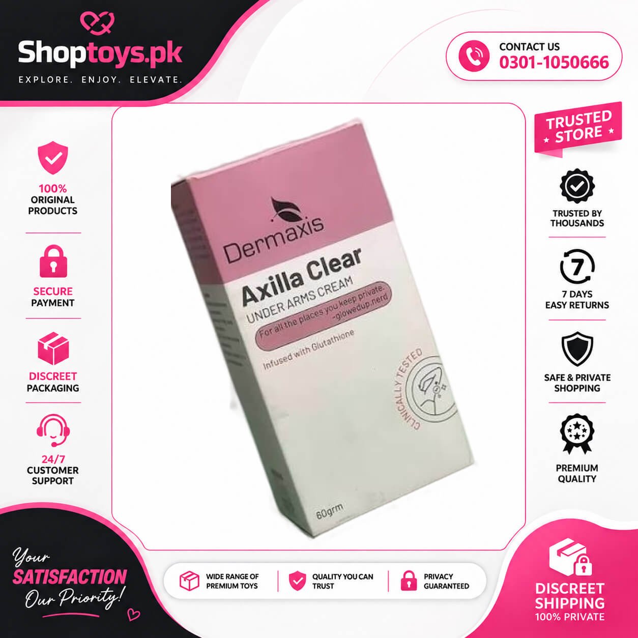 Dermaxis Axilla Clear Cream In Pakistan