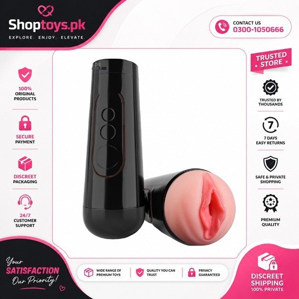 Aiccos Male Masturbator Cup And 7.5in Textured Sleeve