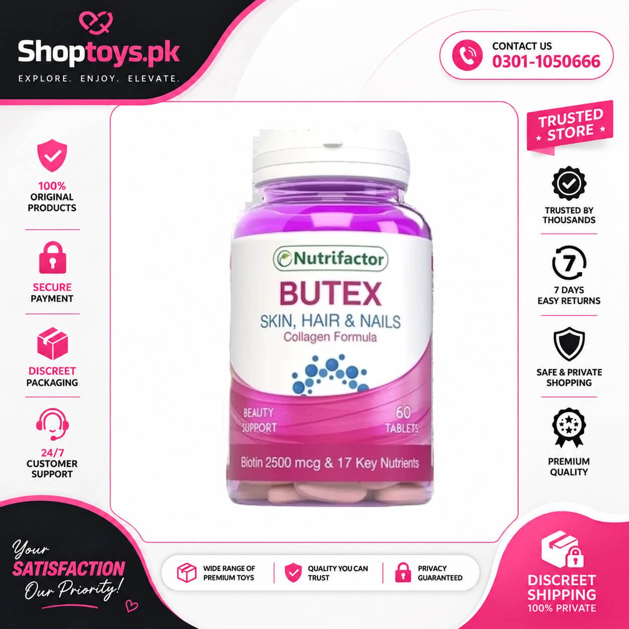 Nutrifactor Skin Hair & Nails Beauty Supplement In Pakistan