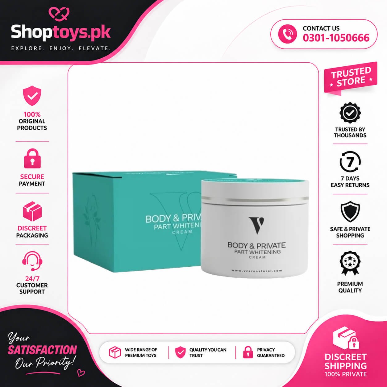 Private Parts Whitening Cream Price In Pakistan