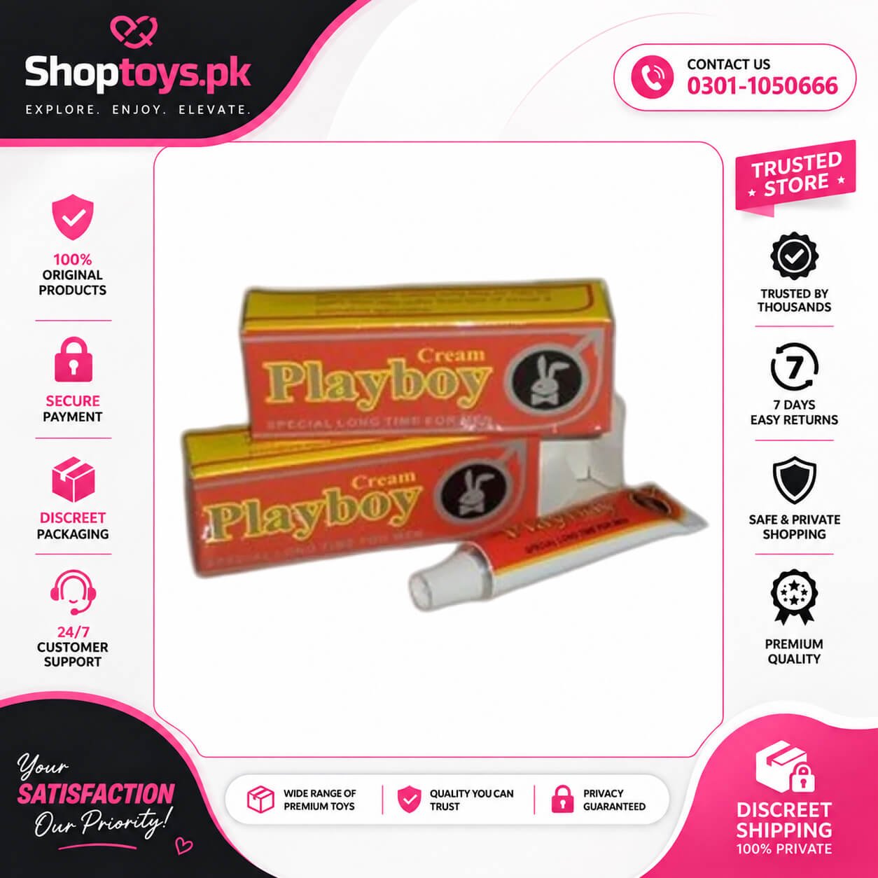 Playboy Delay Cream Price in Pakistan