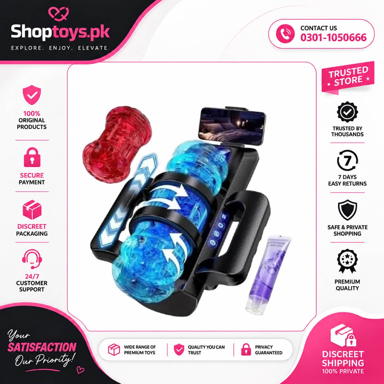 Male Masturbator Pocket Pussy Sex Toys for Men In Pakistan