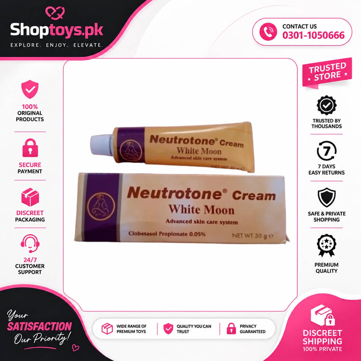 Neutrotone Cream White Moon In Pakistan