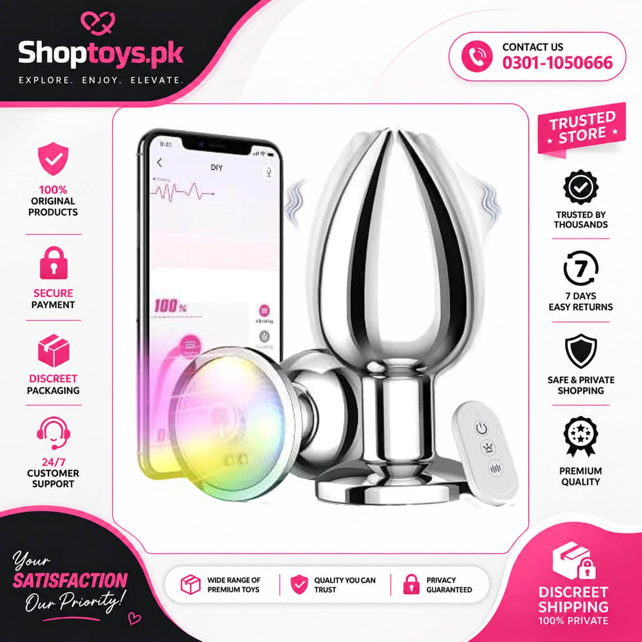 Yolodit Sex Toys Anal Toys Vibrating Butt In Pakistan