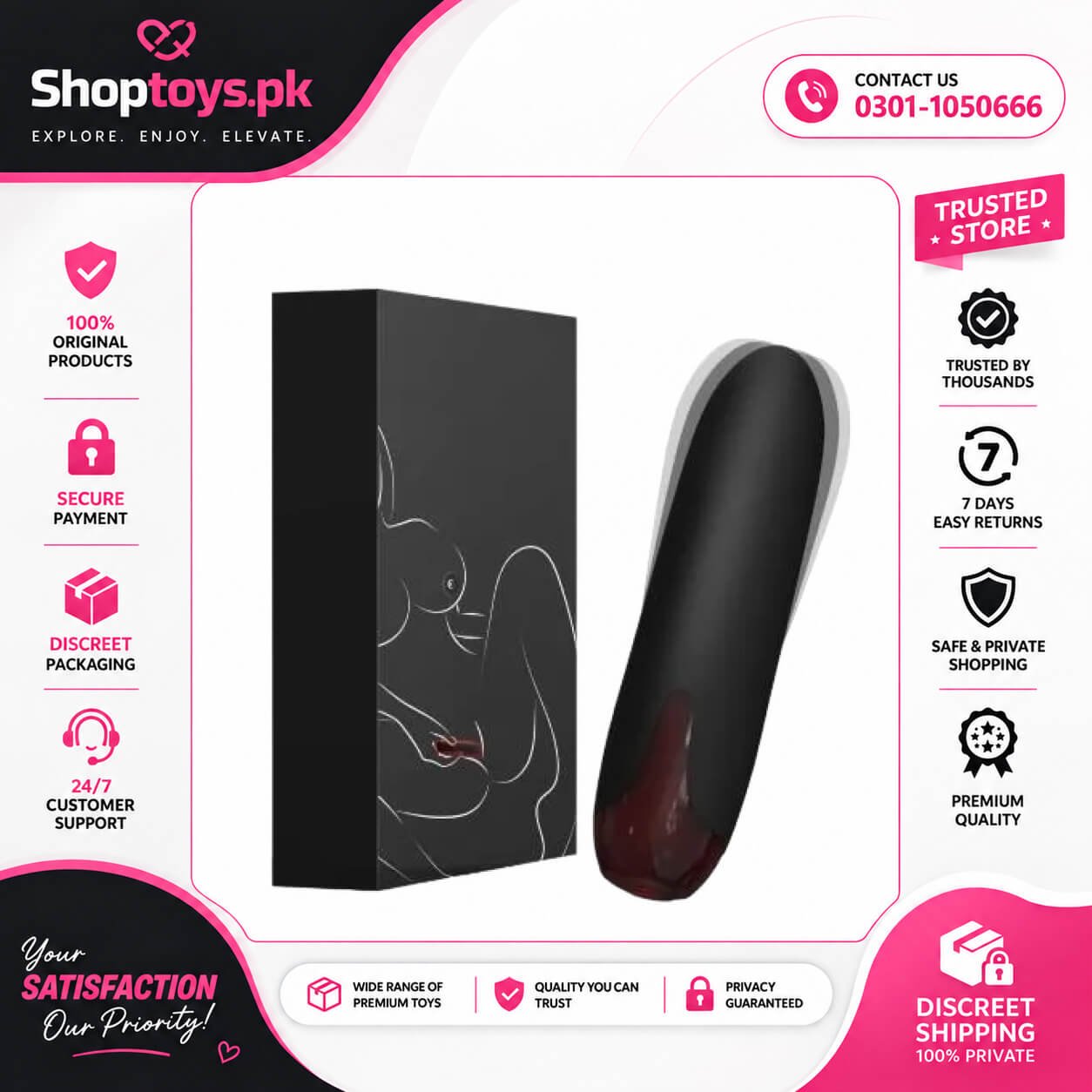 Mini Bullet Vibrator for Women Waterproof In Pakistan