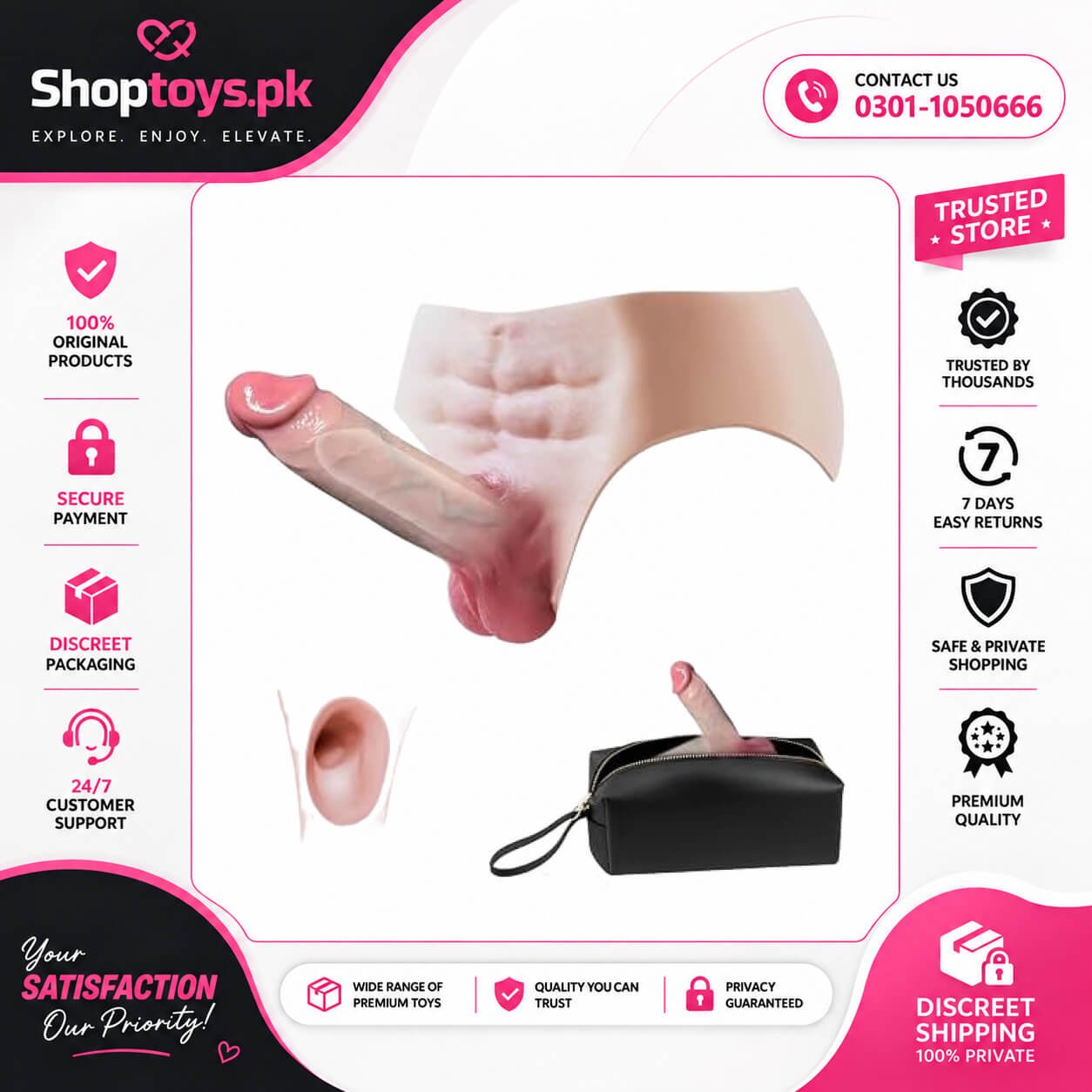 Strap On Hollow Dildo Harness for Men In Pakistan