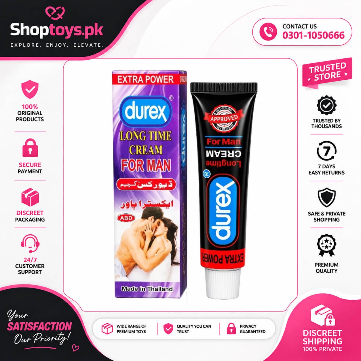 Durex Long Time Cream Price in Pakistan