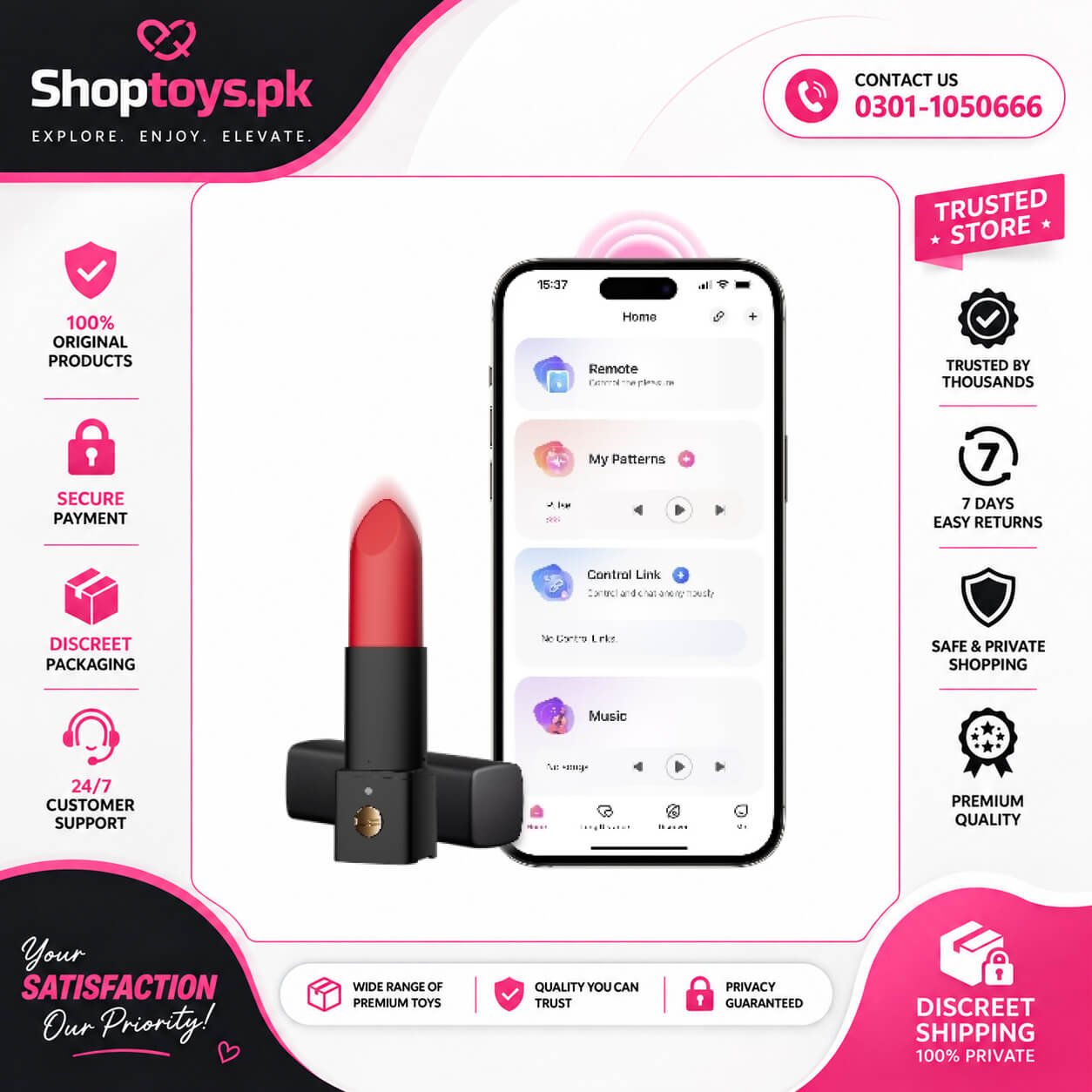 LOVENSE Exomoon Mini Bullet Vibrator In Pakistan
