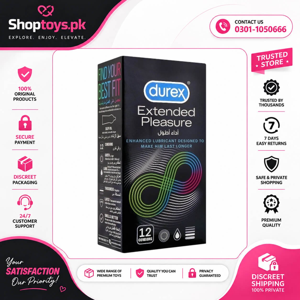 Extended Pleasure Durex Condom In Pakistan