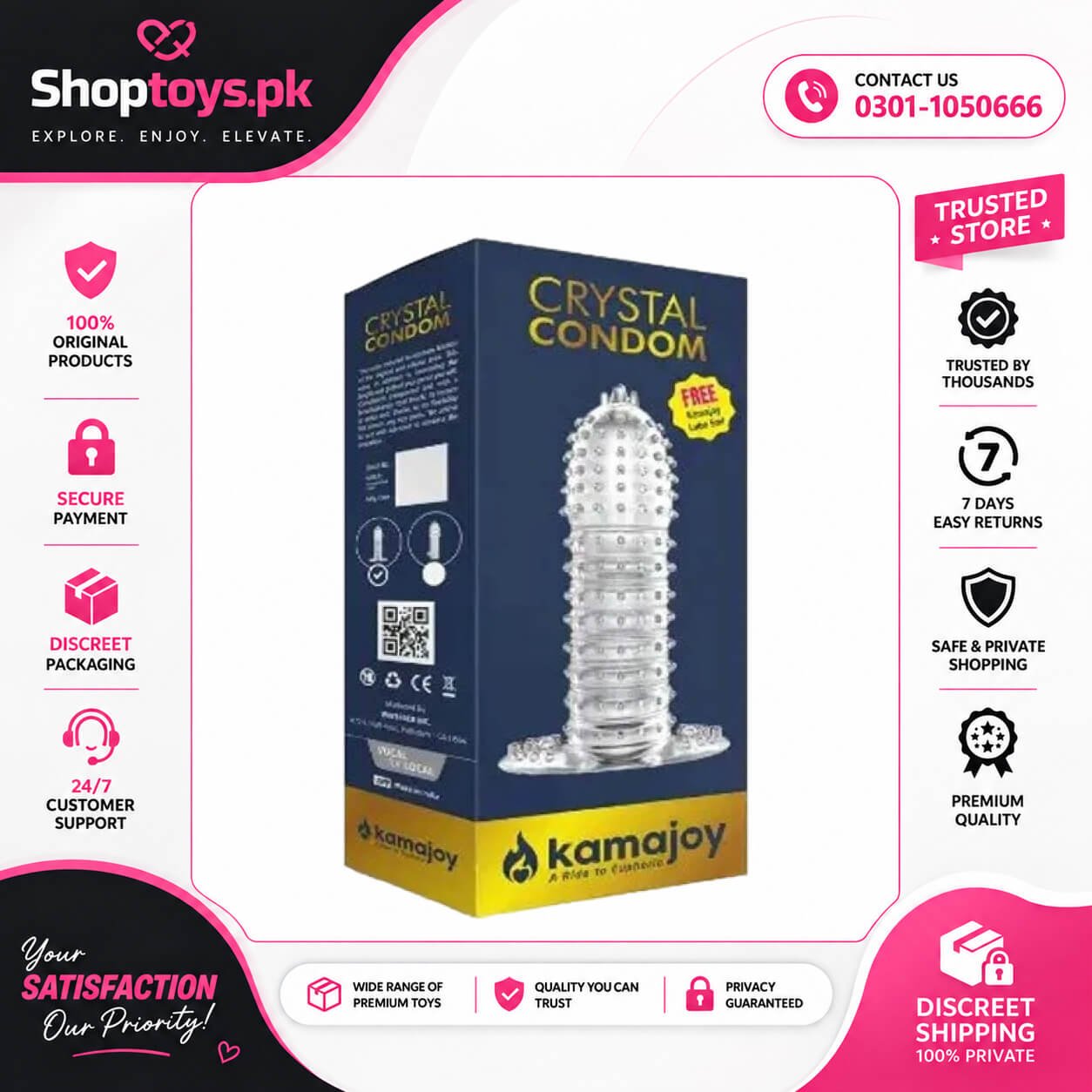 Kamajoy Crystal Condoms In Pakistan
