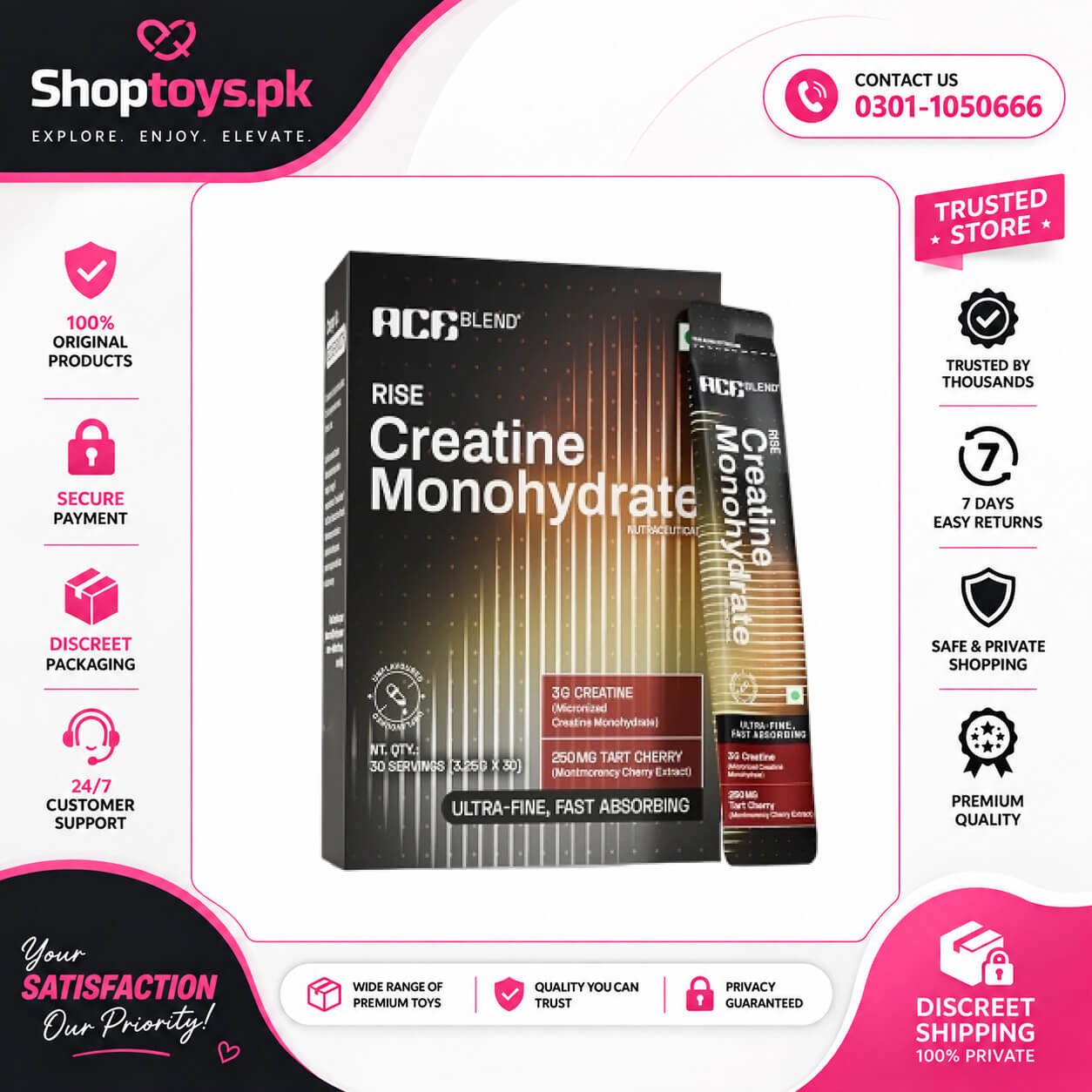 Ace Blend Rise Creatine Monohydrate In Pakistan