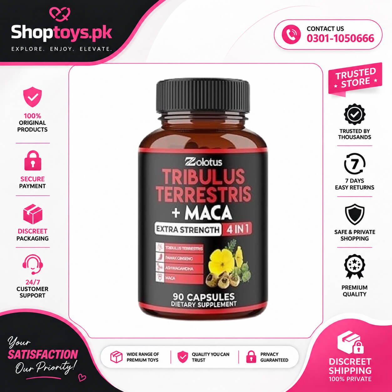 Zolotus Premium Tribulus Terrestris Capsules In Pakistan