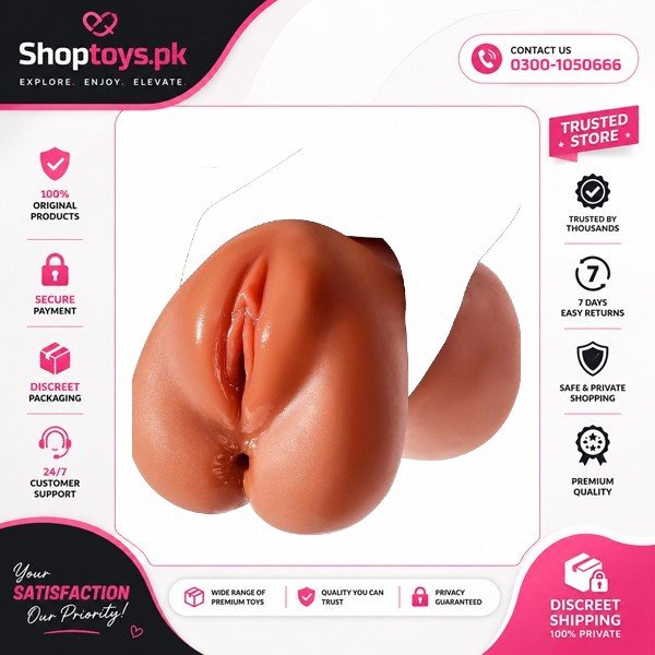 Brown Realistic Pocket Pussy Adults Sex Toy