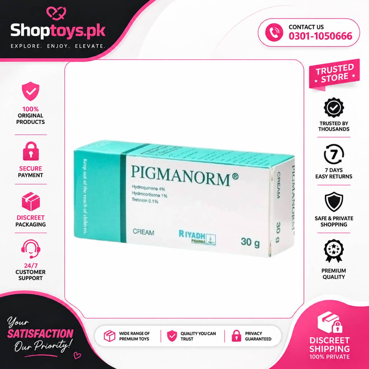 Pigmanorm Cream Price in Pakistan