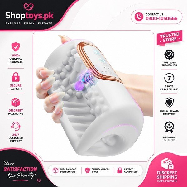 Masturbator with 10 Modes Pocket Stroker Sex Machine
