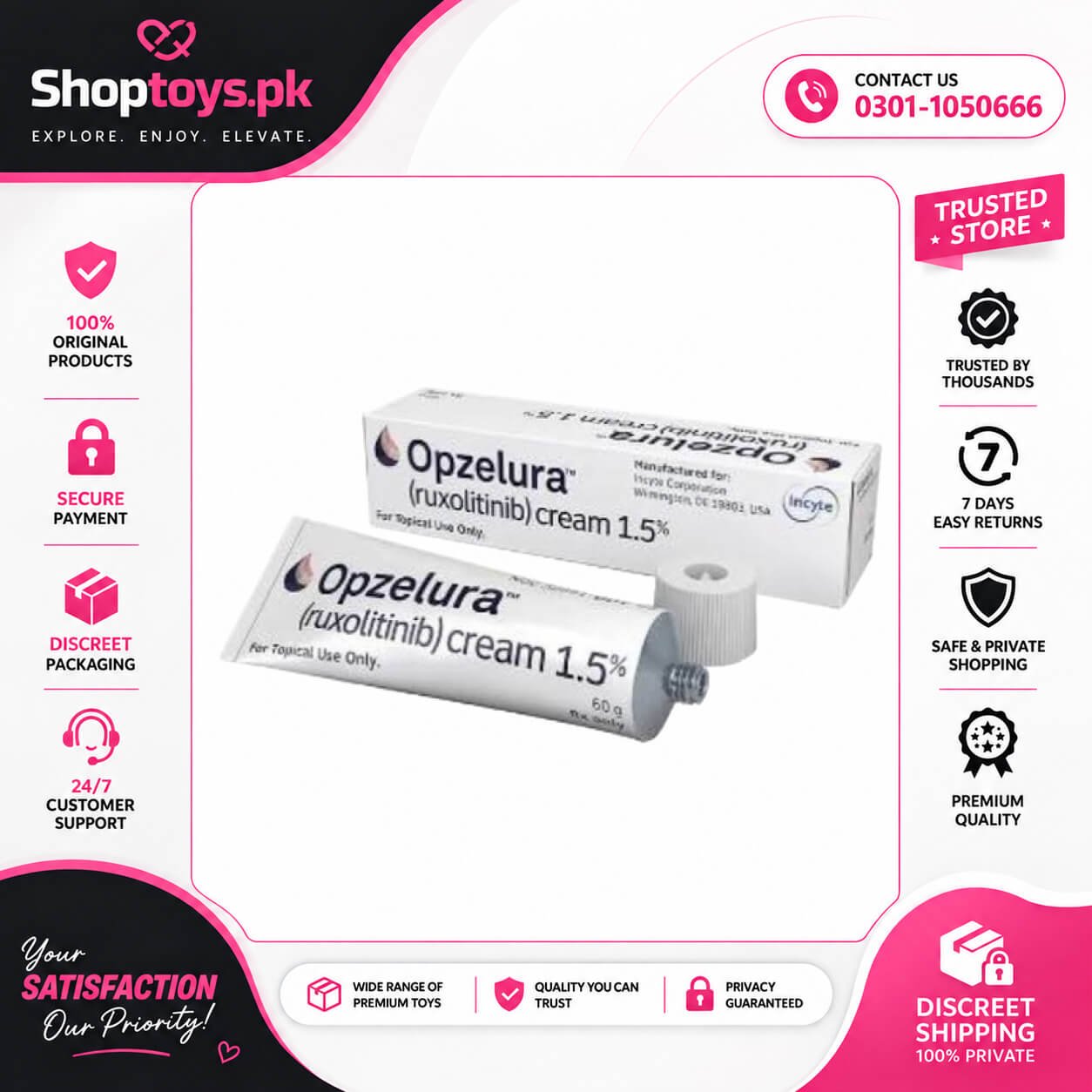 Opzelura Ruxolitinib Cream For Vitiligo In Pakistan