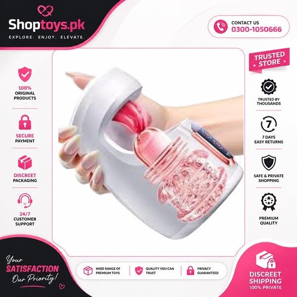 Masturbator Male Sex Toy with 10 Thrusting Sex Machine Stroker