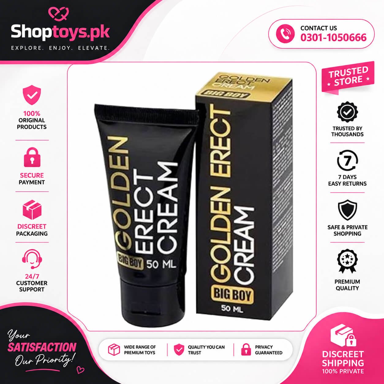 Big Boy Golden Erect Cream Price in Pakistan
